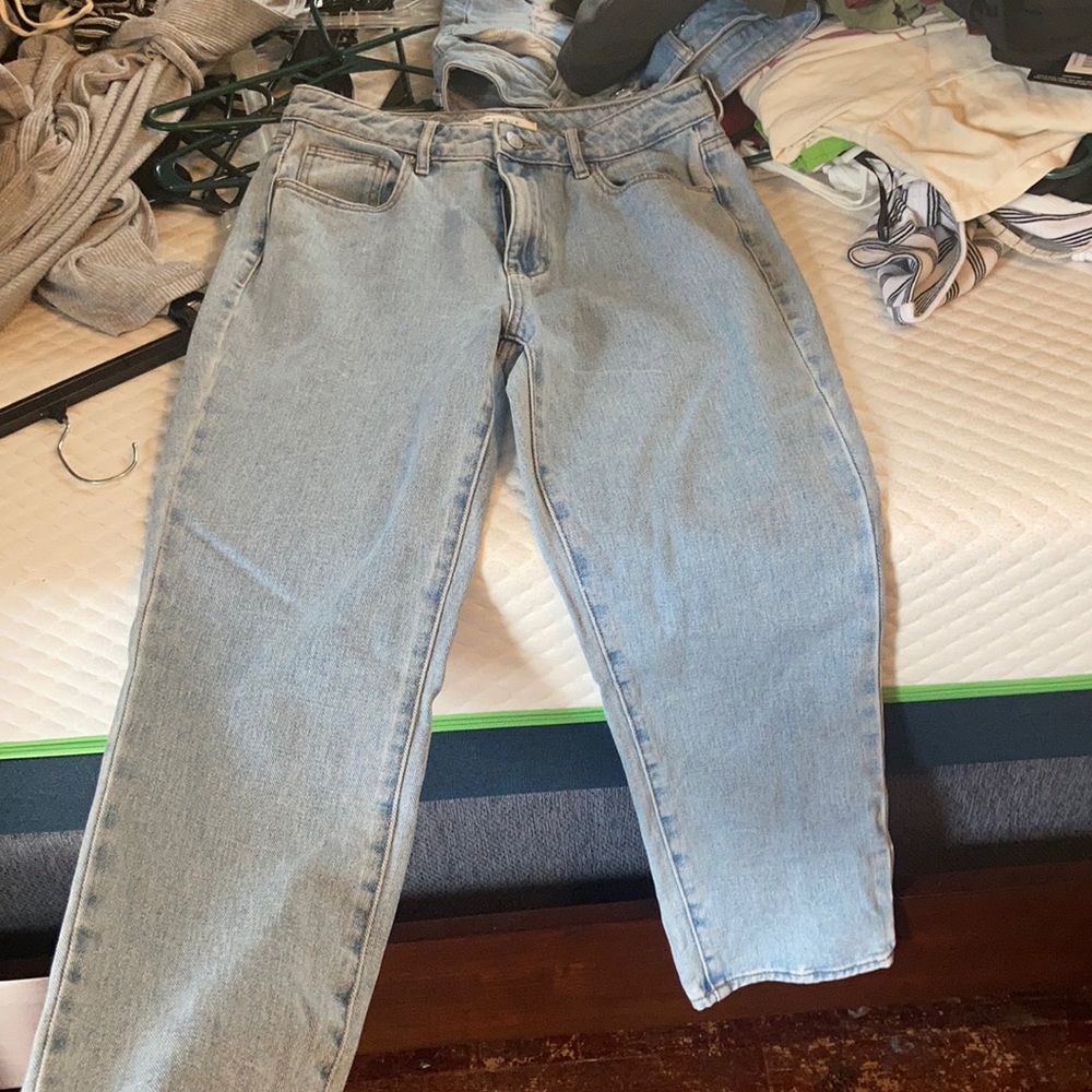 high rise jeans